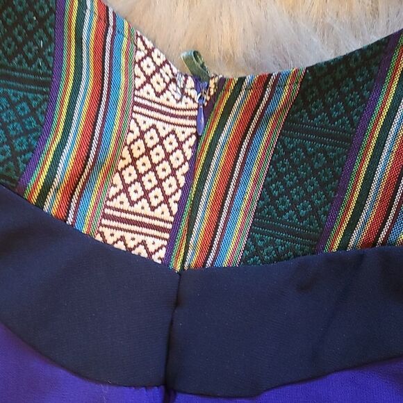 C Luce womens cobalt‎ blue dress with embroidery top size small - Picture 8 of 8